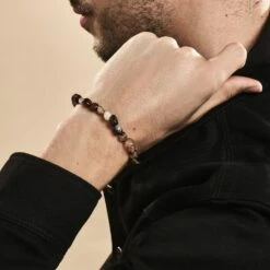 Bracelet Jourdan Boreal Argent Blanc Jade -Garmin Soldes MABHBAM001 model0