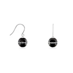 Boucles D'oreilles Pendantes Nina Cera Argent Strass Et Céramique -Garmin Soldes MAOFBXN039 view1