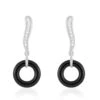 Boucles D'oreilles Pendantes Delphinia Argent Blanc Oxyde De Zirconium -Garmin Soldes MAOFBXN052 master