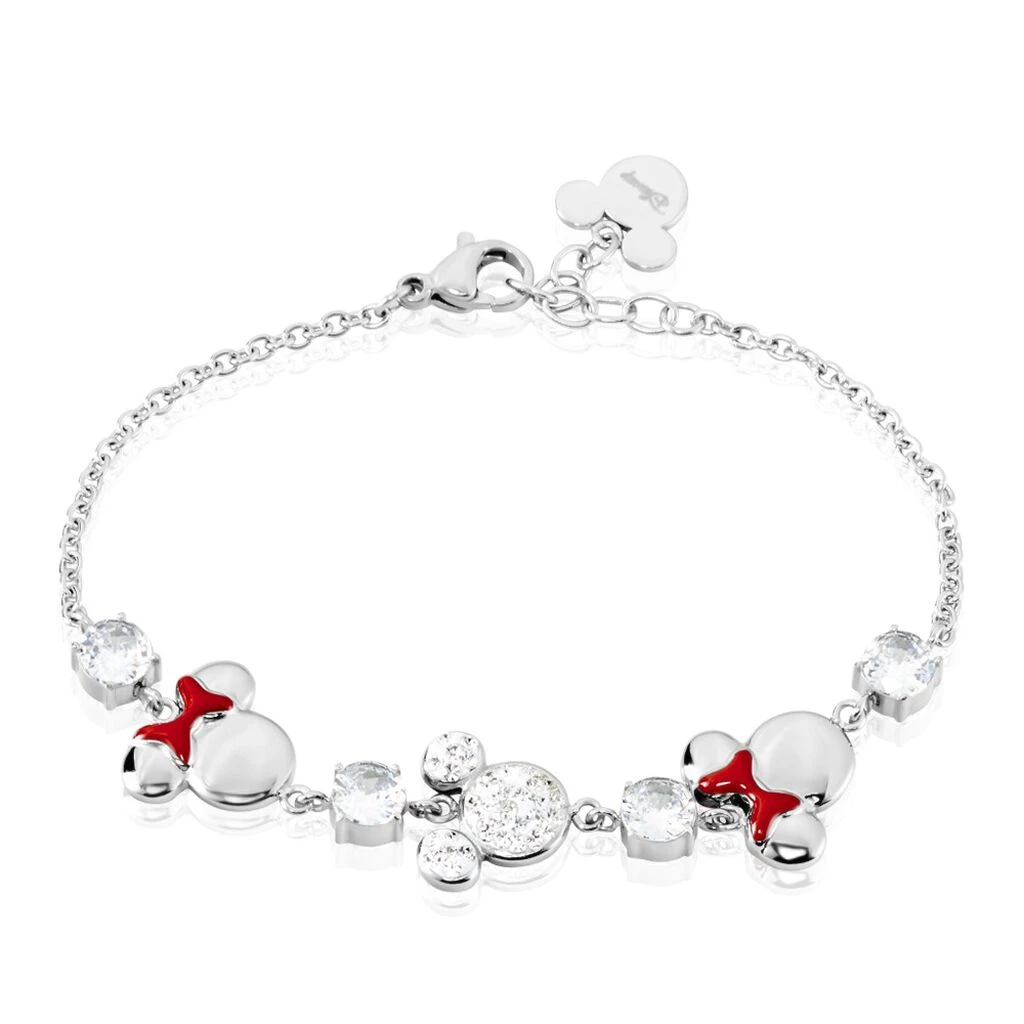 Bracelet Disney Acier Blanc Oxyde 3 Bracelet Disney Acier Blanc Oxyde