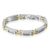 Bracelet Jourdan Zephir Acier Bicolore Dore / Blanc