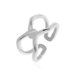 Bague Adelind Acier Blanc