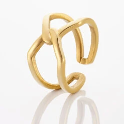 Bague Adelind Acier Jaune -Garmin Soldes MIDFJW0260 view3