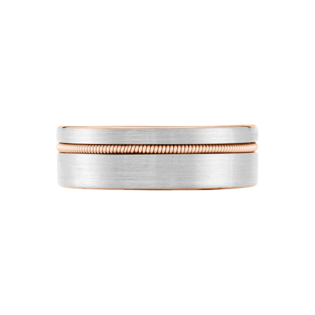 Bague Jourdan Eigger Acier Bicolore 4 Bague Jourdan Eigger Acier Bicolore – Image 2