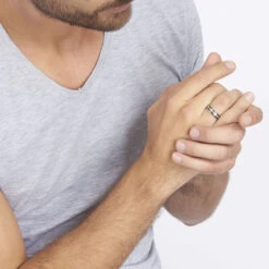 Bague Jonc Maewen Acier Blanc -Garmin Soldes MIDHBW0027 model0