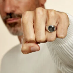 Bague Jourdan Homme Arecibo Acier Blanc Carbone -Garmin Soldes MIDHBW0168 model0