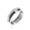 Bague Karly Acier Blanc