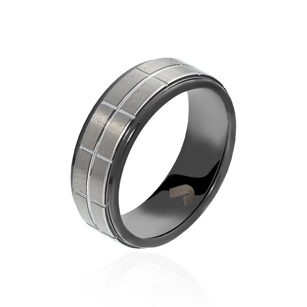 Bague Acier Noir 3 Bague Acier Noir