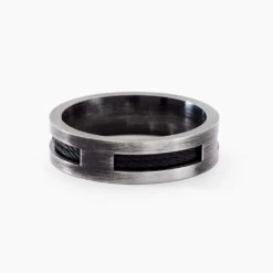 Bague Phebus Him Cosme Acier Noir -Garmin Soldes MIDHNW0033 view1