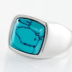 Chevalière Phebus Him Acier Blanc Pierre D'imitation -Garmin Soldes MIHHBAT001 view3