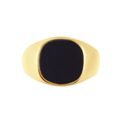 Chevalière Jourdan Veligenda Acier Doré 6 Chevalière Jourdan Veligenda Acier Doré -Garmin Soldes MIHHJW0003 view1