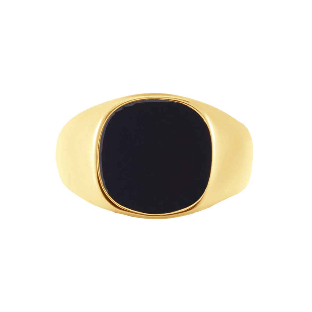 Chevalière Jourdan Veligenda Acier Doré 4 Chevalière Jourdan Veligenda Acier Doré – Image 2