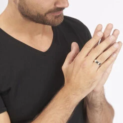 Bague Jourdan Ahou Acier Blanc Diamant -Garmin Soldes MJDH2DW003 model0